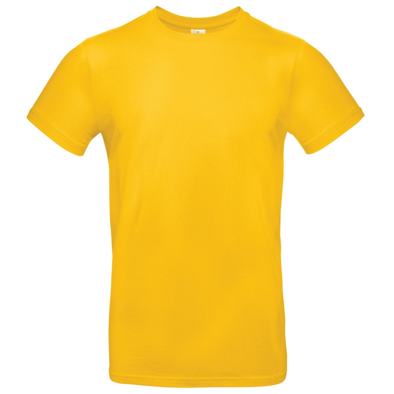 T-shirt coton tubulaire manches courtes moderne E190, couleur Gold