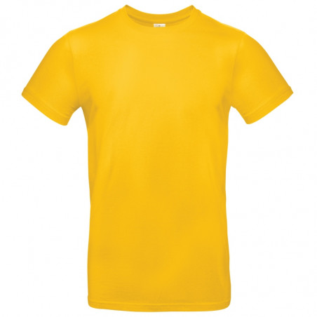 T-shirt coton tubulaire manches courtes moderne E190, couleur Gold