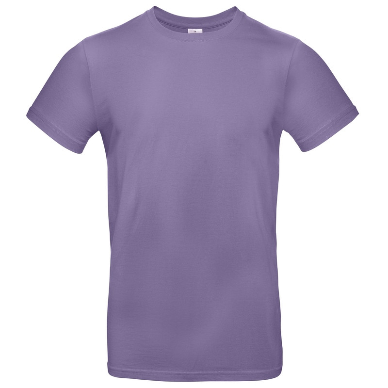 T-shirt coton tubulaire manches courtes moderne E190, couleur Millennial Lilac