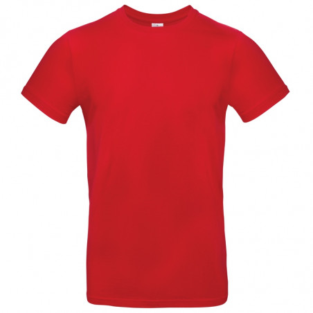 T-shirt coton tubulaire manches courtes moderne E190, couleur Red