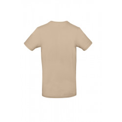T-shirt coton tubulaire manches courtes moderne E190, couleur Sand