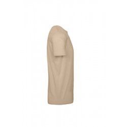 T-shirt coton tubulaire manches courtes moderne E190, couleur Sand