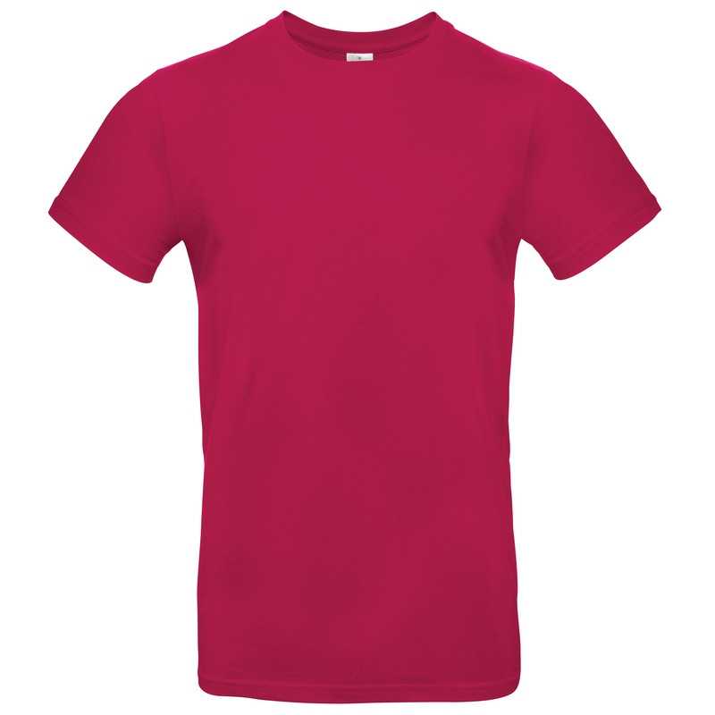 T-shirt coton tubulaire manches courtes moderne E190, couleur Sorbet