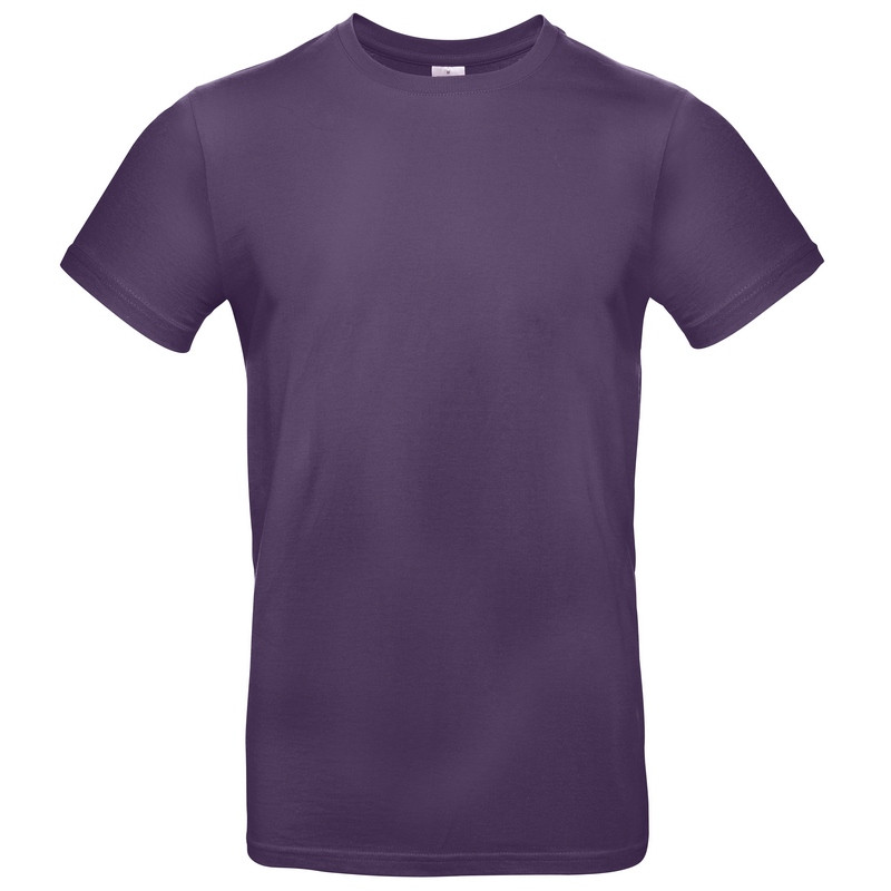 T-shirt coton tubulaire manches courtes moderne E190, couleur Urban Purple