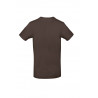 T-shirt coton tubulaire manches courtes moderne E190, couleur Brown